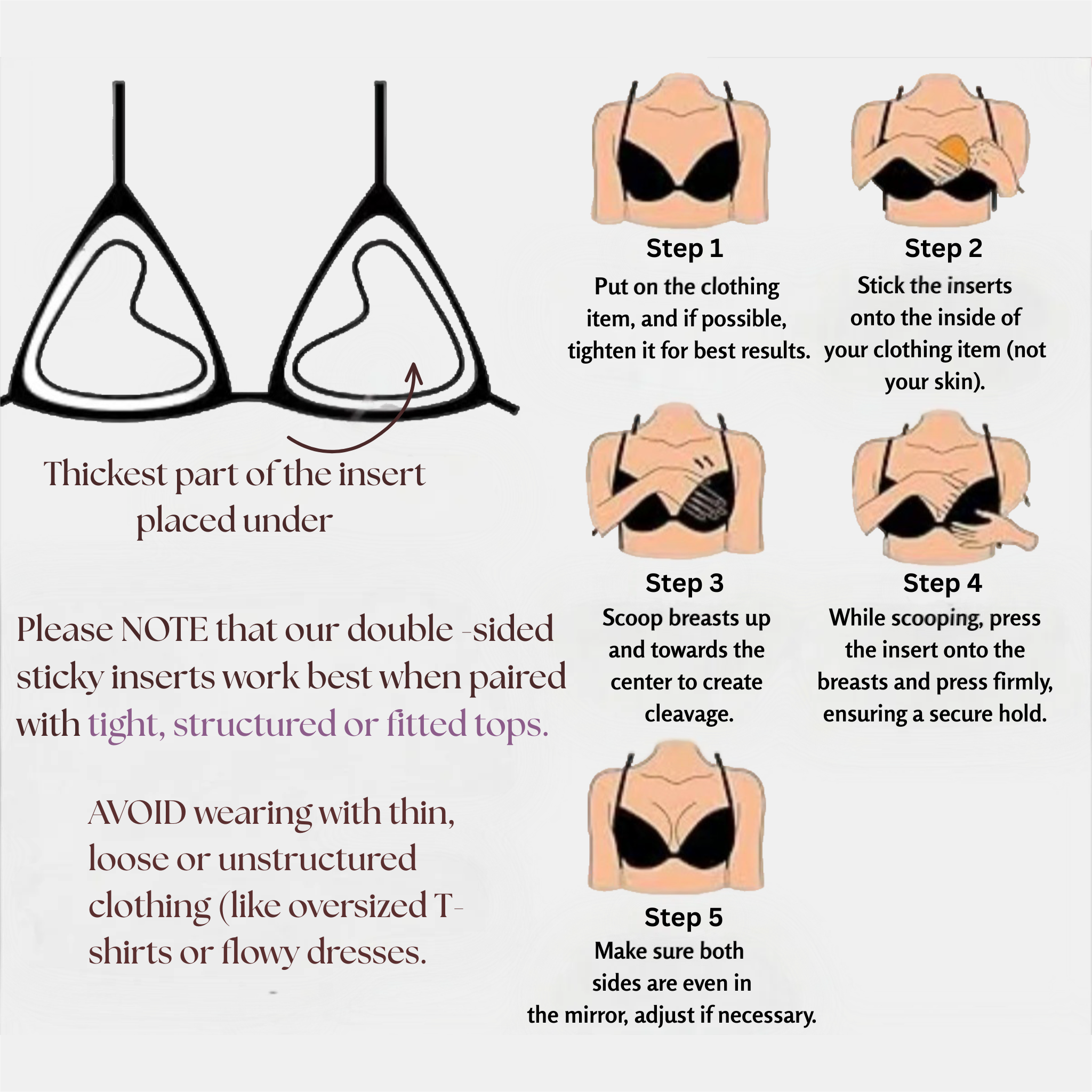 Double Lift Adhesive Insert