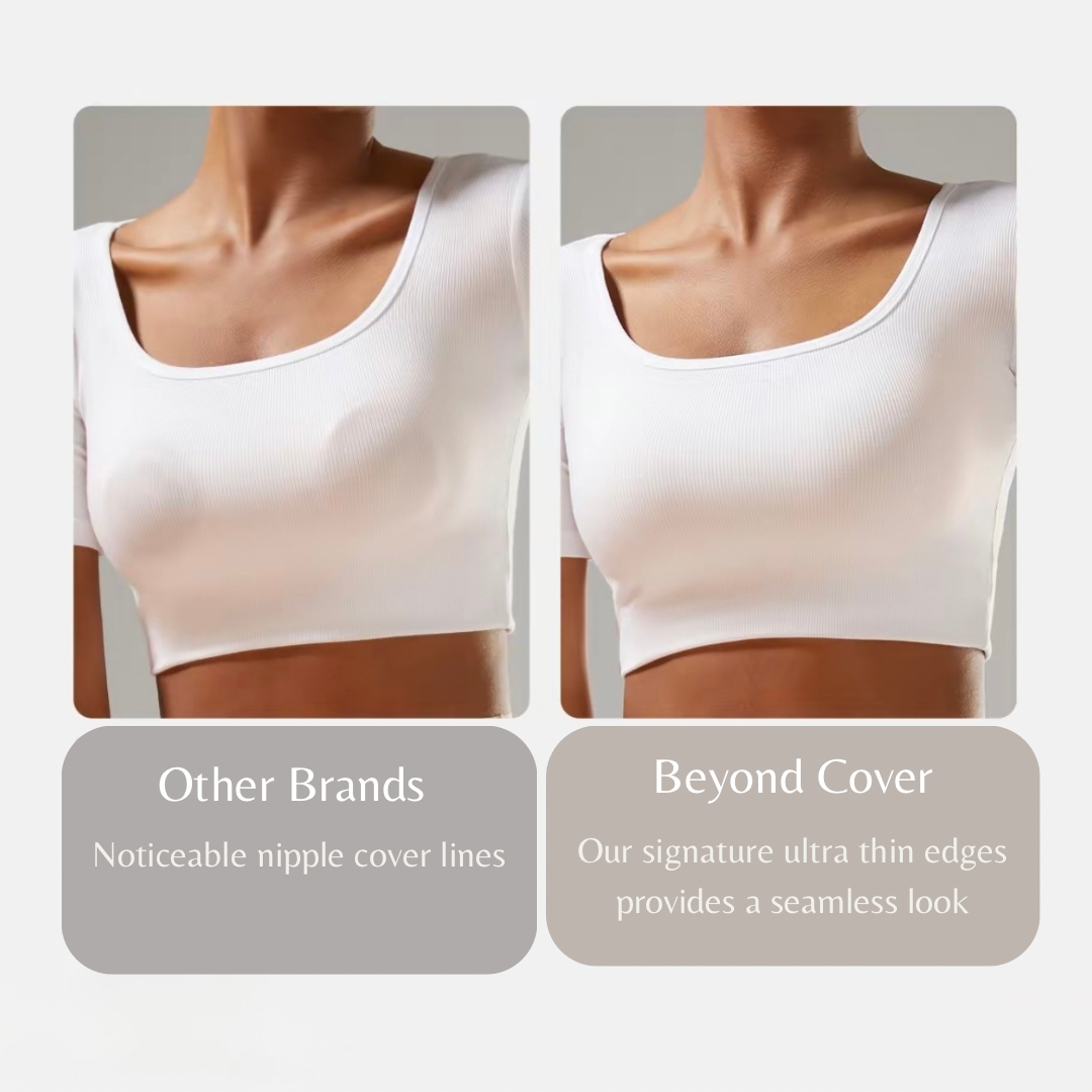 Non Adhesive Reusable Nipple Covers + Travel Pouch