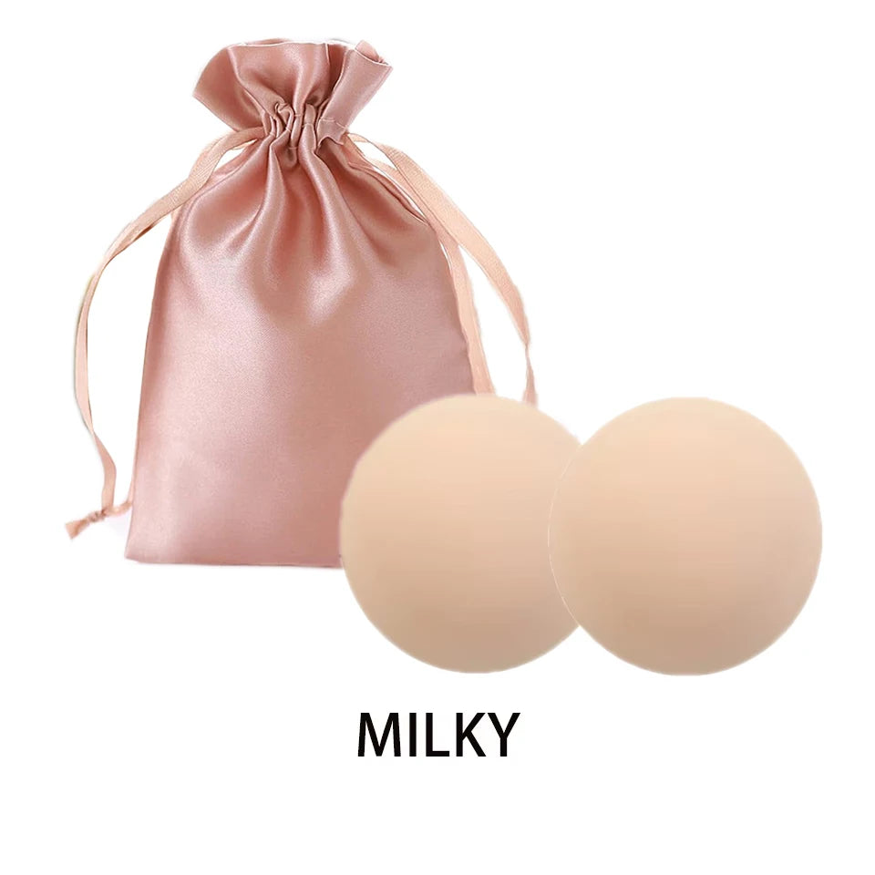 Reusable Silicone Nipple Covers Non Sticky Nipple Pasties Breast Petals With Satin Bag